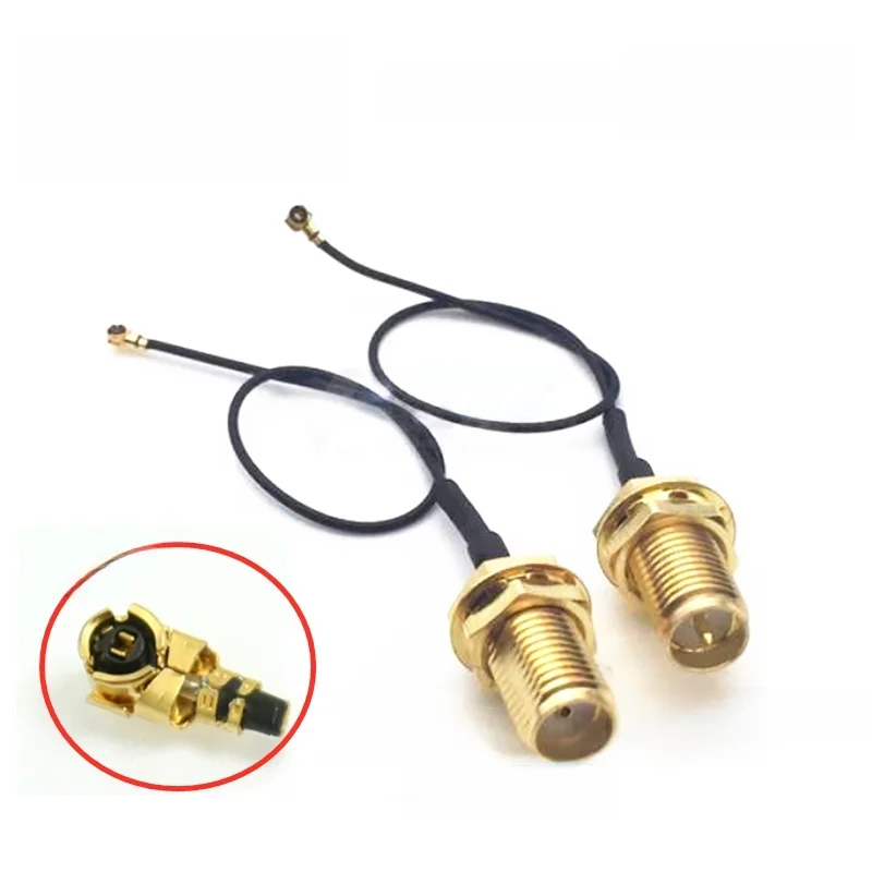 2-częściowy kabel SMA / RP-SMA żeński do MHF4 IPX IPX4 RF z wtyczką Pigtail do karty Mini 0,81 mm PCI Intel WIFI Board 10 cm 15 cm 20 cm 30 cm — zdjęcie 2