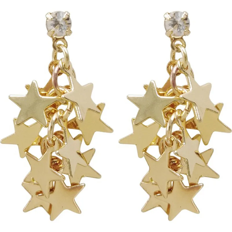 Vergoldete Kristallblatt-Quasten-Tropfenohrringe für Frauen, glänzende Zirkon-Blume, baumelnde Ohrringe, Hochzeit, Schmuck, Geschenk, Y2k – Detail 31