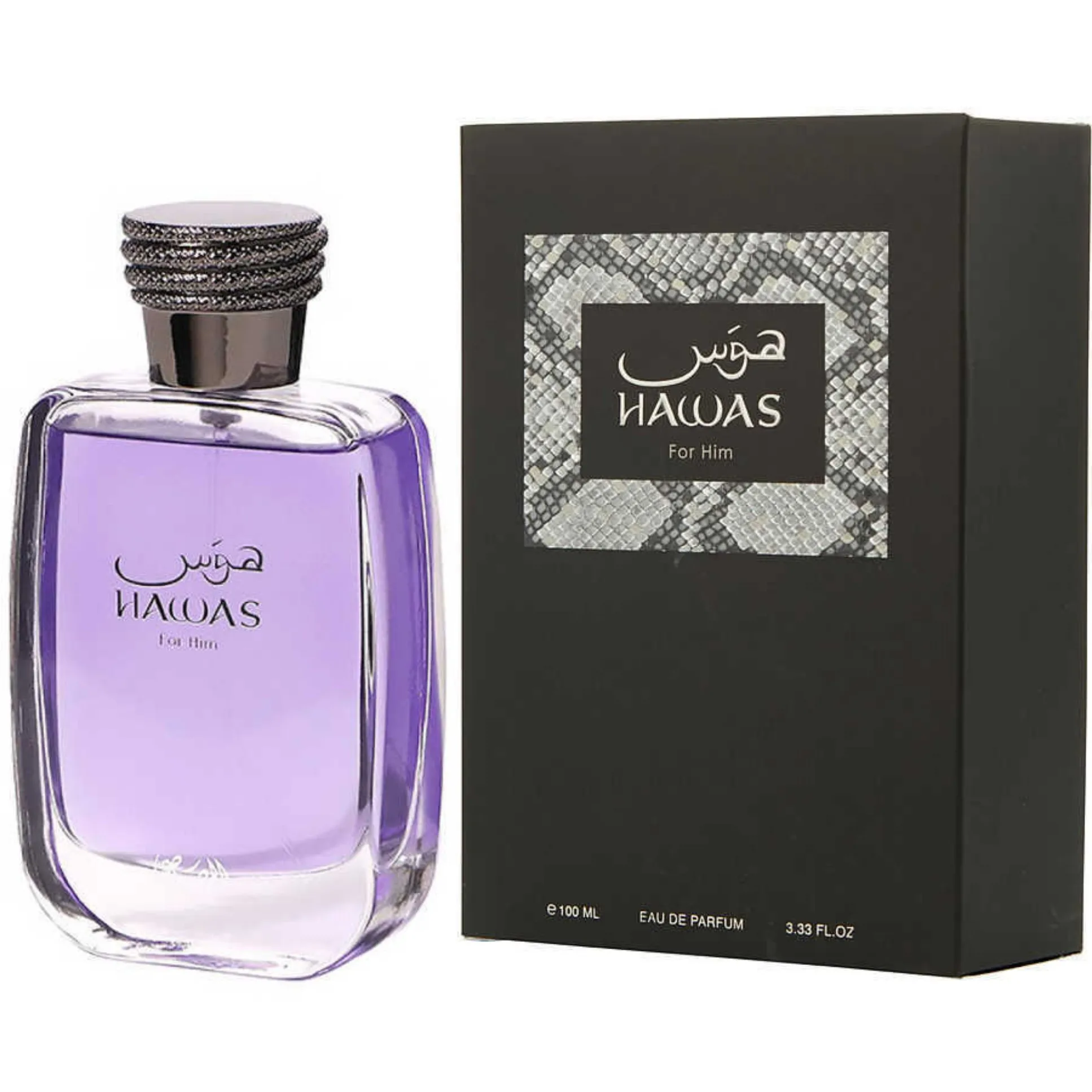 

Rasasi Hawas for Him Men's Eau de Parfum, Fresh Citrus & Woody Fragrance for Daily Casual Wear