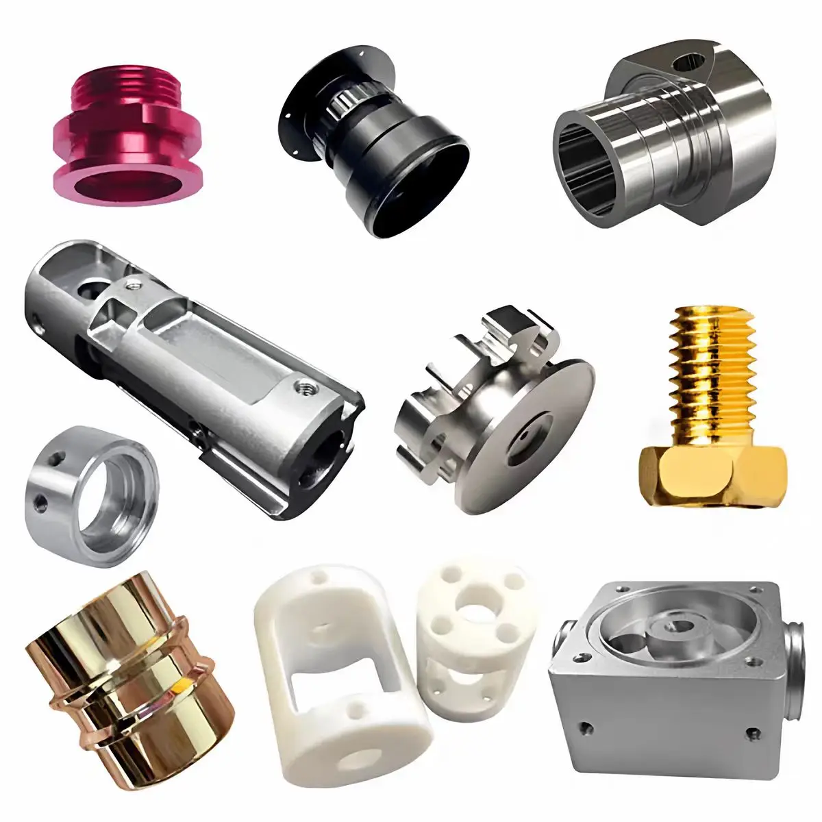 CNC Metal Machining Mechanical Parts Aluminum Stainless Steel Copper Brass CNC Milling Processing Custom Service