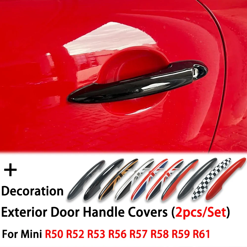 Union Jack Door Handle Cover Sticker For MINI Cooper S JCW R50 R52 R53 R55 R56 R57 R58 R59 R61 2PCS/SET Car-Styling Accessories