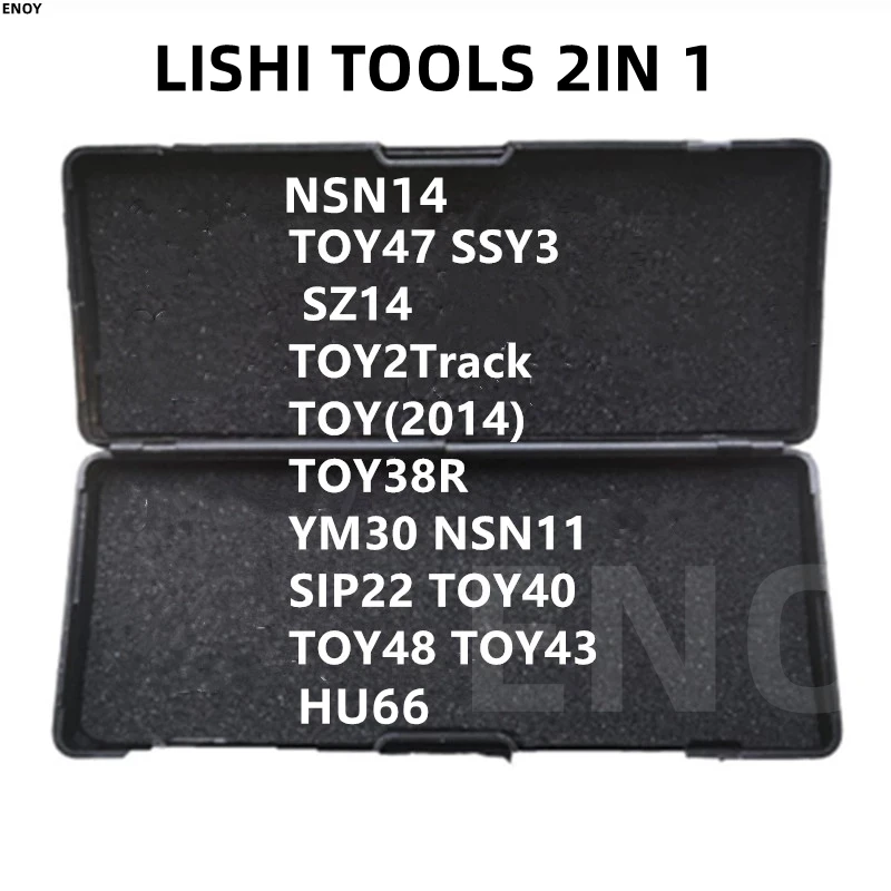 LISHI เครื่องมือช่างกุญแจ 2 IN 1 HU66 TOY47 SSY3 SZ14 TOY2Track ของเล่น (2014) TOY38R YM30 NSN11 SIP22 TOY40 TOY48 TOY43 NSN14