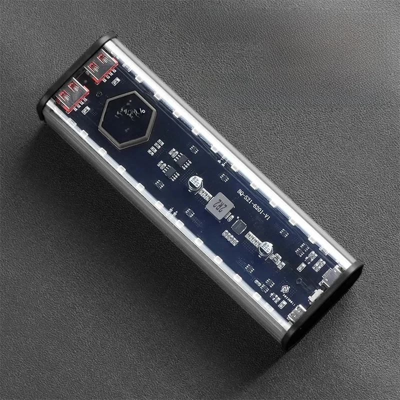 DIY Shell 4 * 21700 Uchwyt na baterię Power Bank Case Podwójna ładowarka USB do telefonu komórkowego TypeC 21700 Pudełko do przechowywania baterii dla iPhone Xiaomi — zdjęcie 2