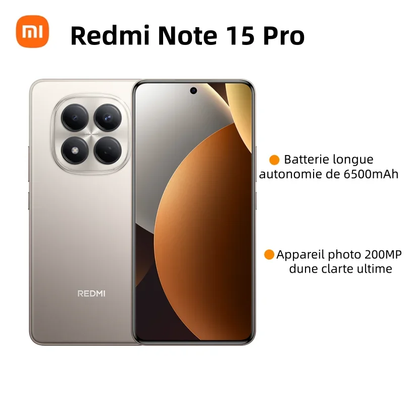 Xiaomi REDMI Note 15 Pro Global Version Smartphone 6500mAh Battery 6.77" AMOLED Display MTK Helio G200-Ultra 200MP Camera