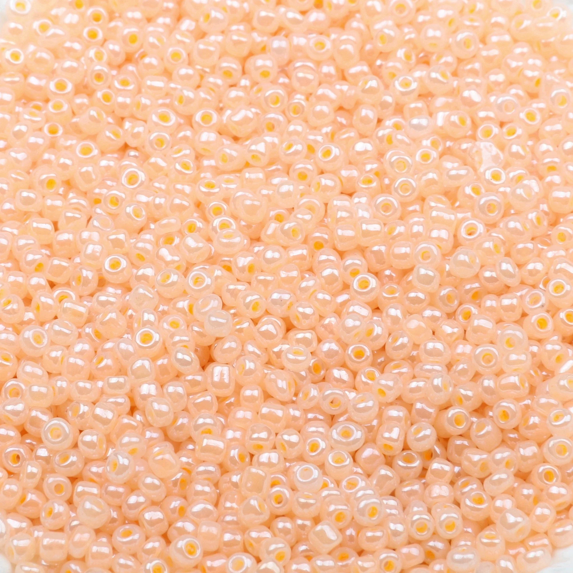 3mm25g/700 sztuk szklany koralik błyszczący pastelowy 8/0 kolor nieprzezroczysty mix Mini koraliki Rocailles do tworzenia biżuterii DIY GSB-A — zdjęcie 2