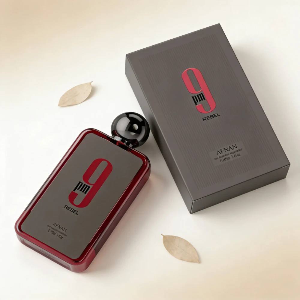 Afnan 9pm Rebel Men's Eau De Parfum 3.4oz | Rich Oud & Woody Long-Lasting Masculine Fragrance