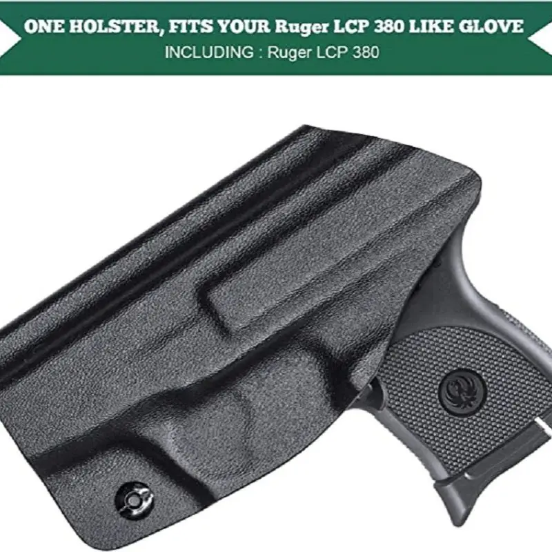 Fit Ruger LCP 380 IWB Kydex Holste Not Fit LCP II .380/LCP II .22 LR/LCP MAX Inside Waistband Carry Tactical Right Hand Gun Bag