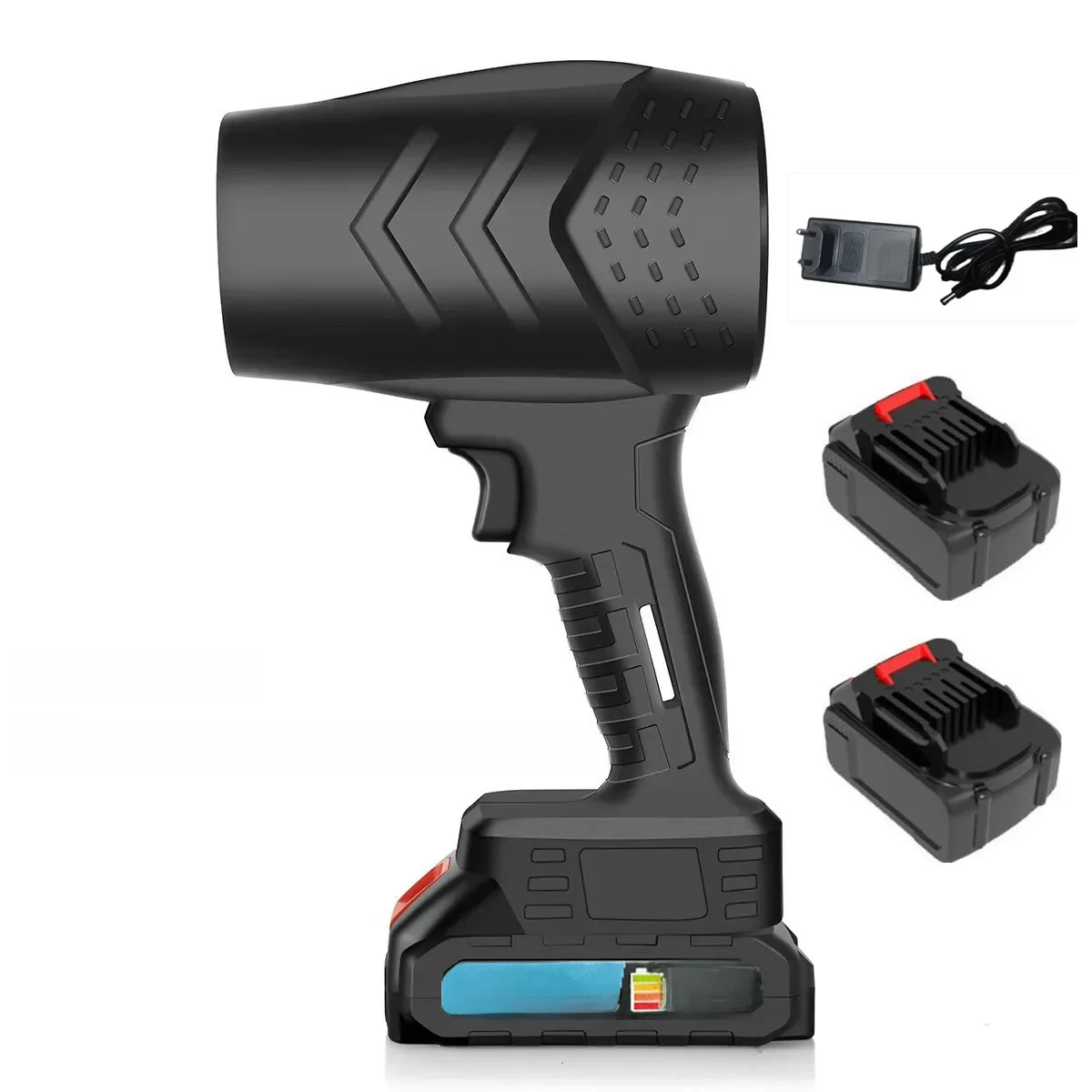 Leaf Blower Lithium Battery High Power Violent Leaf Blowing Car Wash Water Blowing Turbine Dust Removal Hair Dryer Garden Tool