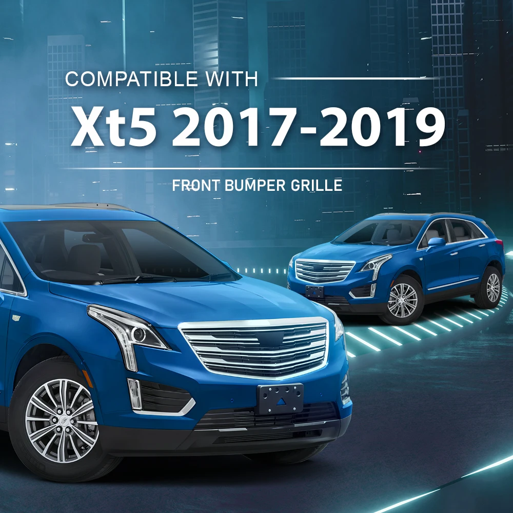

Grill Fit for 2017 2018 2019 Cadillac Xt5 Front Lower Bumper Grille New 23470666