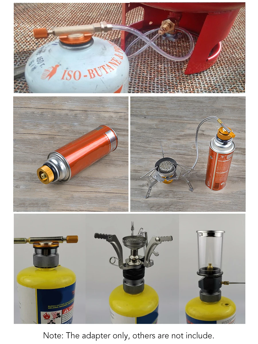محول ملء اسطوانة في الهواء الطلق ، موقد غاز التخييم ، محول إعادة تعبئة الغاز ، ملحقات موصل خزان الغاز ، رو و يو