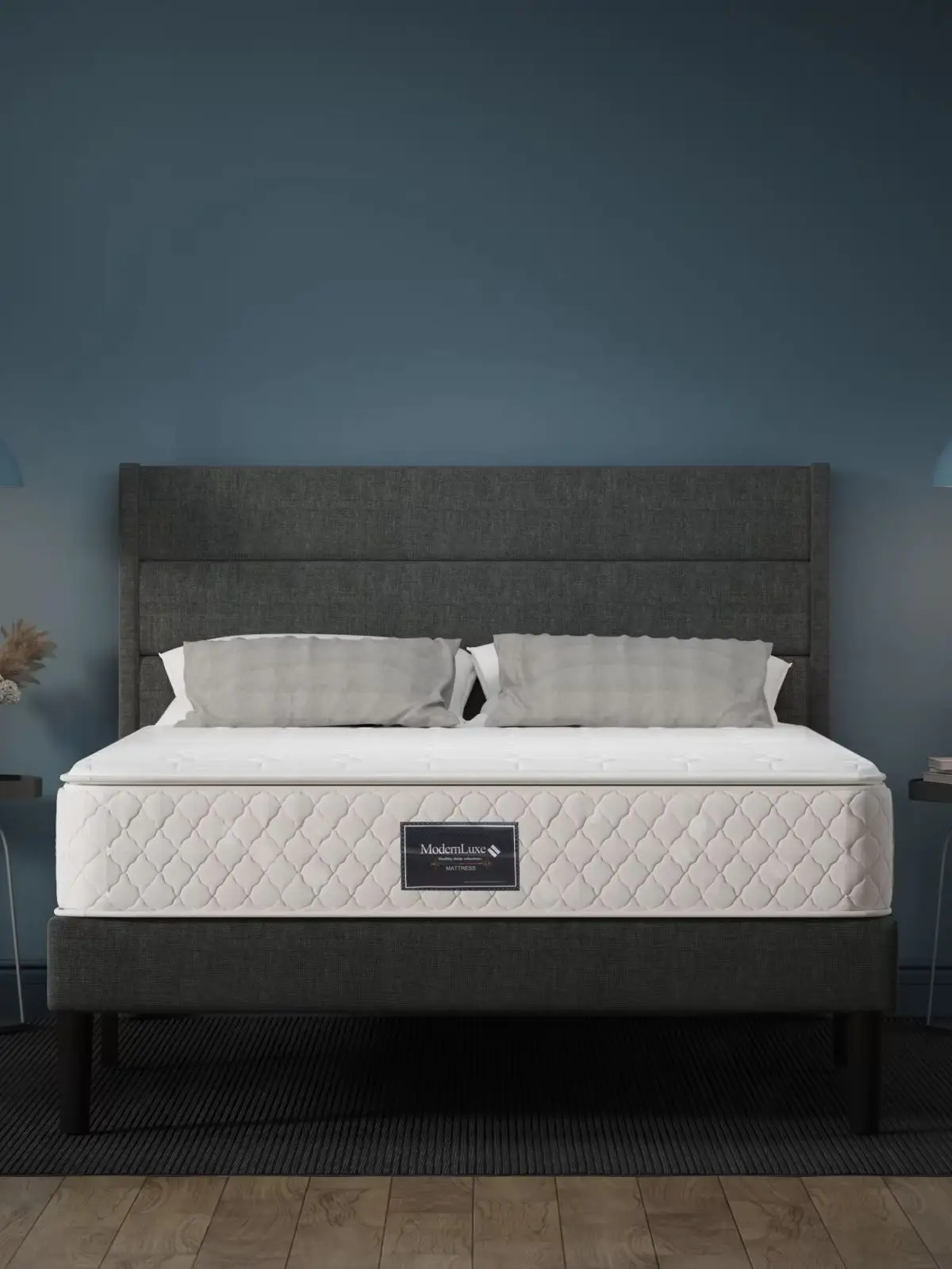Hybride Pocketvering Matras 7 Zone Memory Foam, Oeko-Tex Gecertificeerd, Gedempt Microvezel Topper, H3 Stevig, 25cm Dik, Proefslaap - afbeelding 2