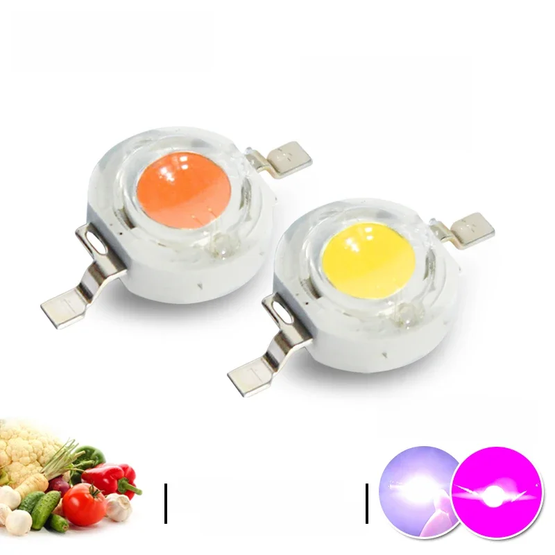 LED 1W 3W 5W 400nm-840nm pełne spektrum różowy biały oświetlenie do uprawy czip typu COB diody koraliki dla roślina doniczkowa wzrost DIY światło punktowe część — zdjęcie 2