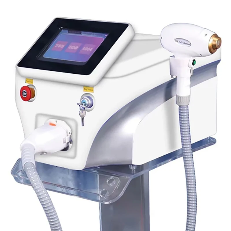 Diode Laser 755 808 1064nm Multi Wavelengths Hair Removal Machine Cooling Head Painless Laser Epilator Face Body Hair Removal