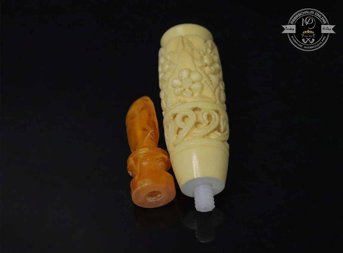 Handmade Block Meerschaum Cigarette Holder