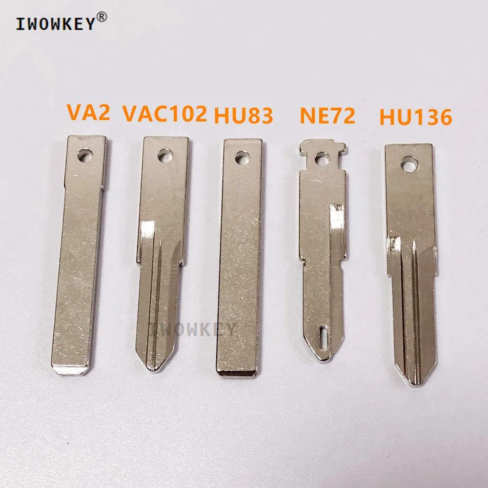 

10pcs Original VAC102 HU136 VA2 VA6 HU83 NE72 NE73 Uncut key Blade Fob Key Blank For Renault Peugeot Citroen Remote