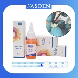 VASDEN Zirconia Masking liquid Dental Material Dental Zirconia Blocks Coloring Liquid For White Ceramic Dyeing Solution 20ML