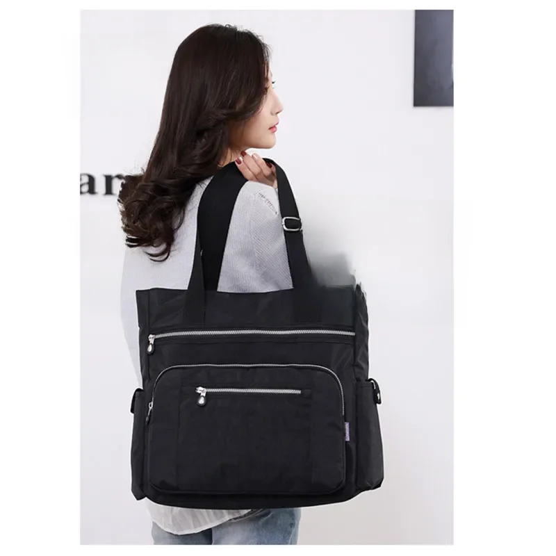 Torebka brezentowa moda damska torba na ramię torba kurierska na wypoczynek lekka torebka Crossbody dla dziewczynek damska torebka wiadro wysokiej jakości — zdjęcie 2