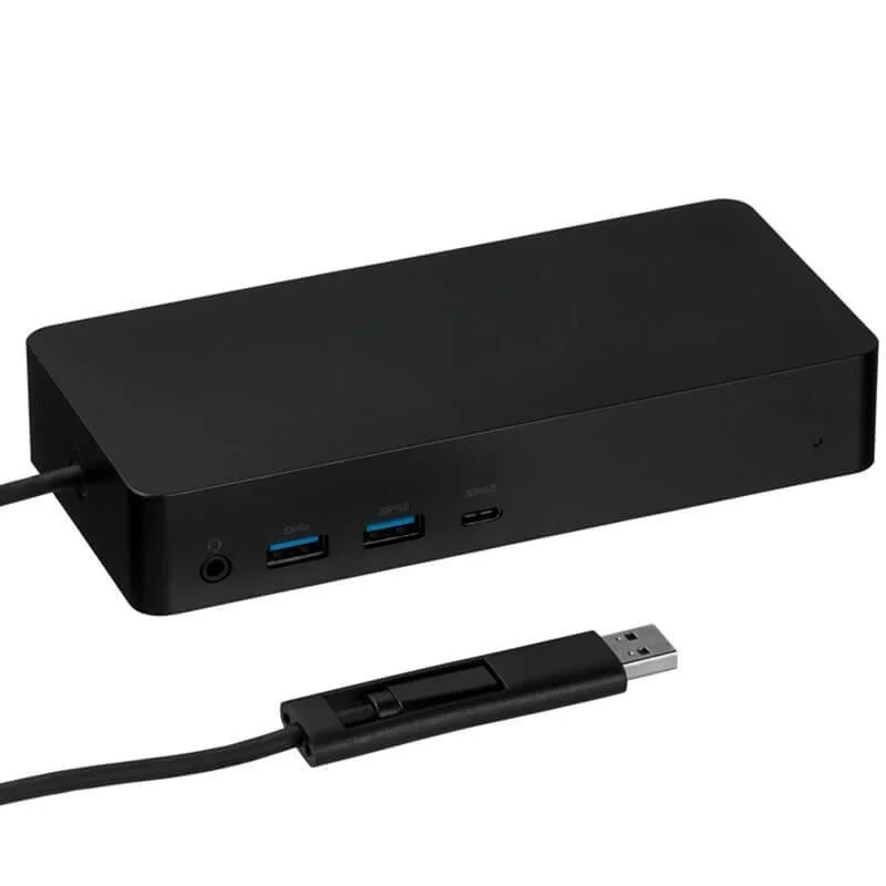 

Universal XMSJ D6000 4K Docking Station 130W compatible with Dell USB-C and USB-A laptops DisplayPort and HDMI connections