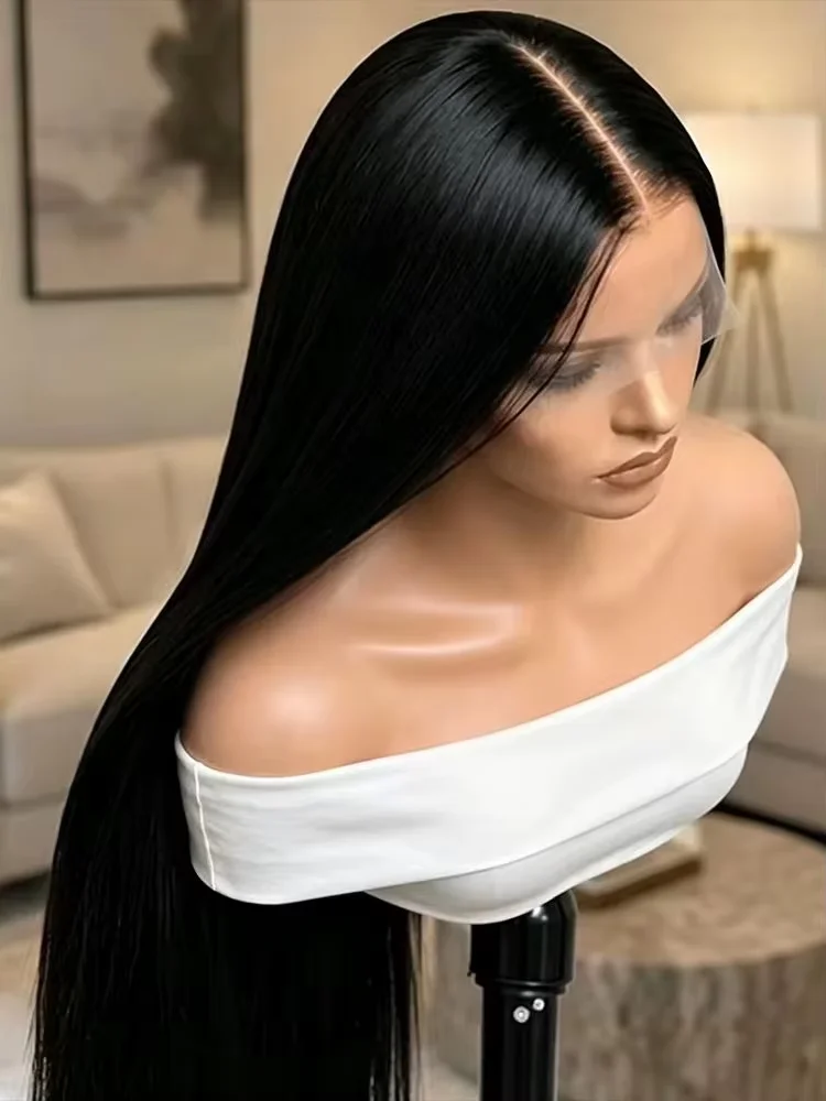 parrucca-con-frangia-in-pizzo-13x4-o-13x6-capelli-umani-brasiliani-lisci-come-un-osso-32-pollici-densita-300-con-baby-hair-pre-sfoltiti-5x5-per-donne-di-colore