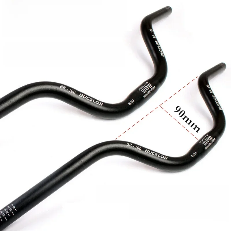 AliExpress BUCKLOS MTB Handlebar 25.4mm Bike Handle Bar Rise 90mm Bicycle M Handlebar for Brompton 31.8*720mm