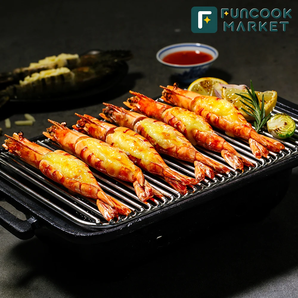 [No. 1 Fun Cook Sales] 450g of the famous Fun Cook Black Tiger Cheese Shrimp Graked _ All Shrimp and Mozzarella Cheese