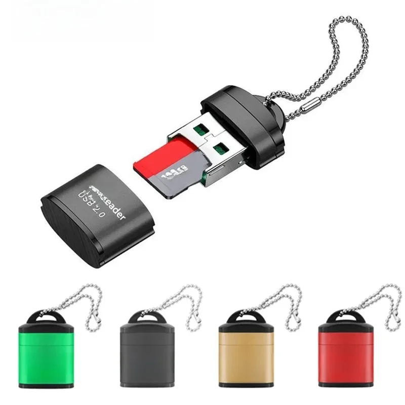 Mini USB Micro USB 2.0 szybki Adapter czytnik kart pamięci SD/TF do komputera stacjonarnego Laptop notebooki akcesoria do wkładów — zdjęcie 2