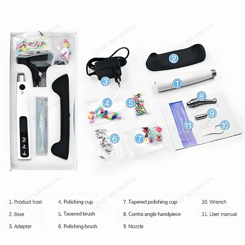 Dental Electric Polishing Machine Wireless Polisher and Cleaning Device for Oral Teeth Whitening
