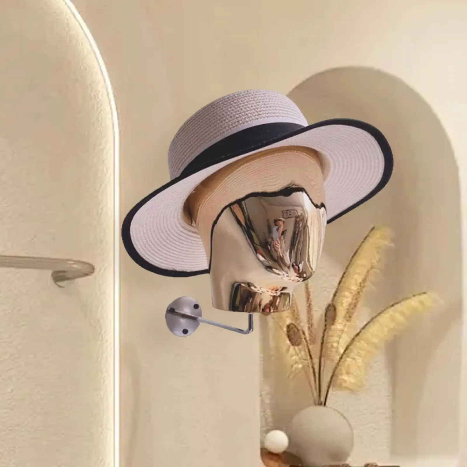 

Mannequin Head Model Wig Display Stand Elegant Female Salon Hat Holder Decoration for Home Barbershop Personal Use Business