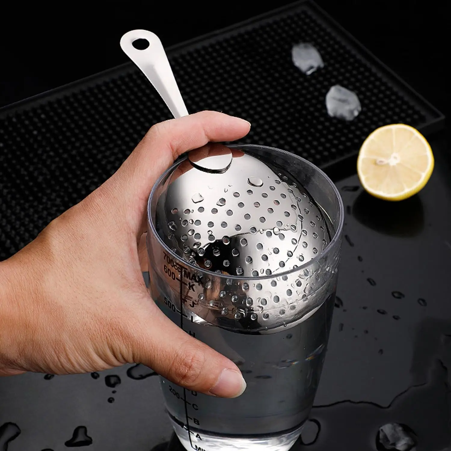 Cocktail Strainer, Julep Strainer, Drink Strainer, Bar Strainer Cocktail, Ice Drink Filter Spoon Strainer Cocktail Bartender Too