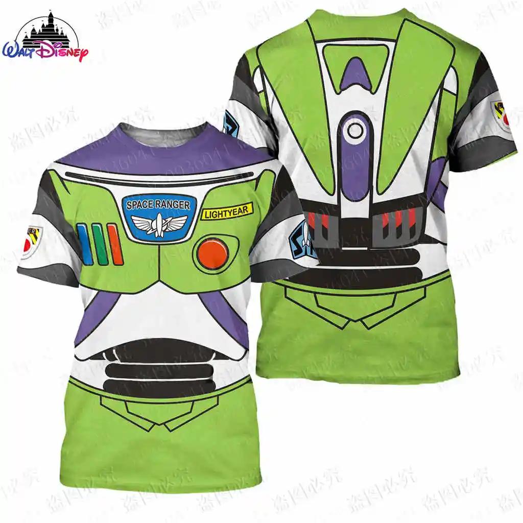 Buzz Lightyear Toy Story Cartoon Lightyear Disney men women Short Sleeve3D print t shirt Summer Casual Streetwear Tee Tops