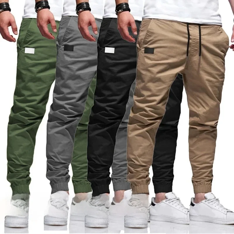 Nieuwe heren casual sportbroek joggingbroek mannelijke jogger cargo harem potlood broek broek multi-pocket joggingkleding - afbeelding 2