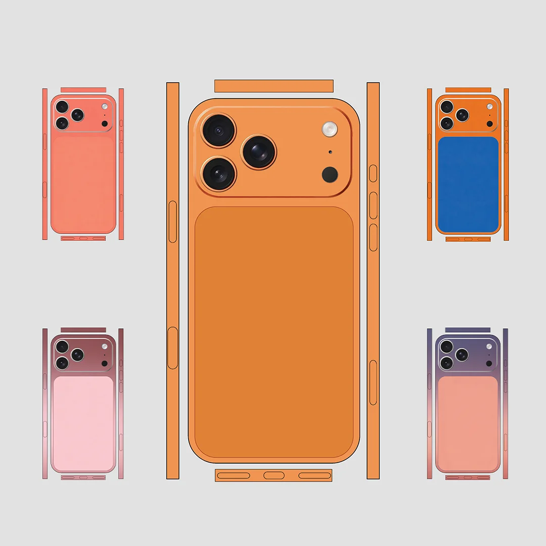 

Minimalist Vinyl Phone Skins For iPhone 17 Pro Max – Premium Full Wrap Stickers IPM018