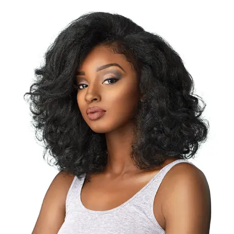 Sensationnel Instant Weave Curls Kinks N Co Synthetic Hair Half Wig Top Lady - Natural Curls, Easy to Wear, Stylish Look