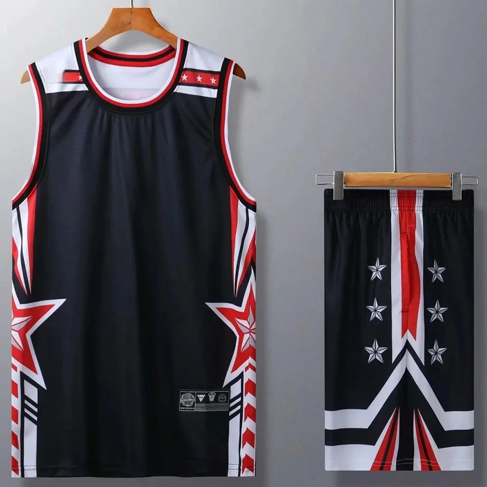 Maillots de basket-ball respirants à séchage rapide pour garçons, chemises de sport et shorts athlétiques, ensemble pour jeunes hommes et femmes