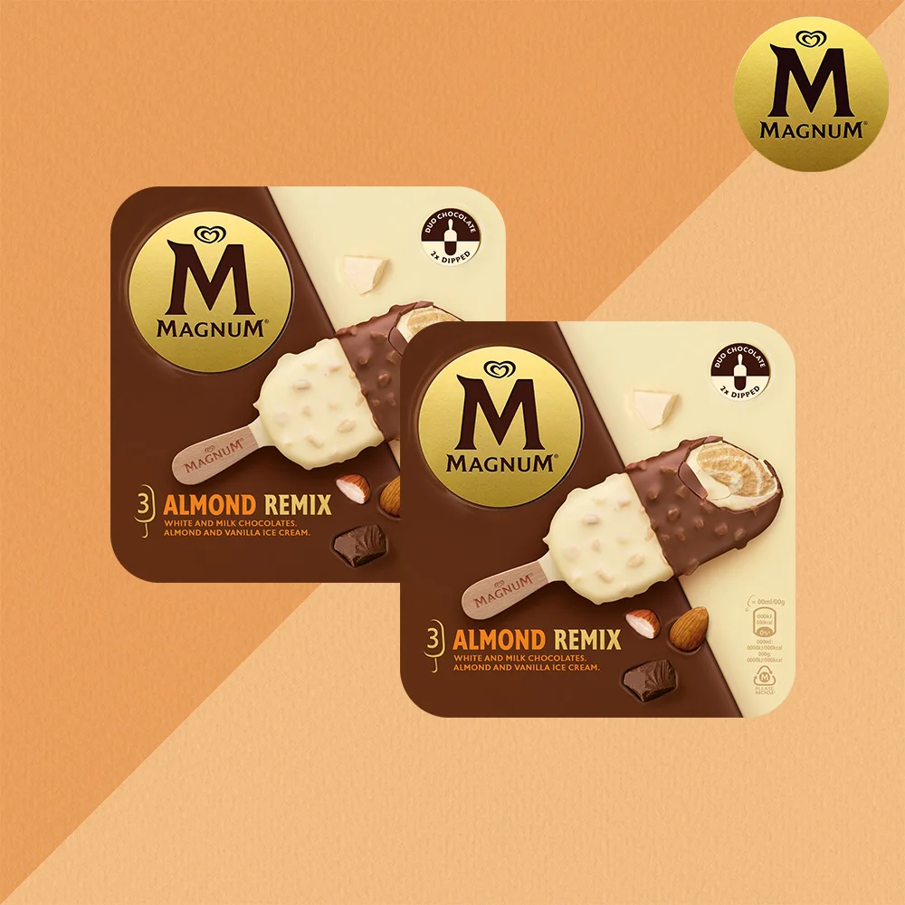 Magnum Almond Remix (85ml x 3 Mice) x 2 Pack