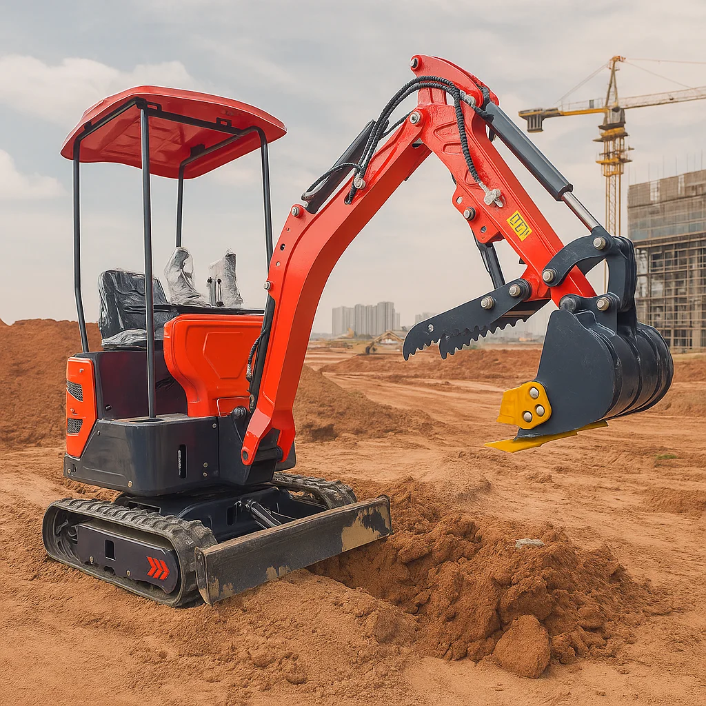 Minigraafmachine 1 ton 2 ton rupsgraafmachine CE EPA-gecertificeerde Kubota-motor Hydraulische graafmachine Dieselmotor Compacte graafmachine