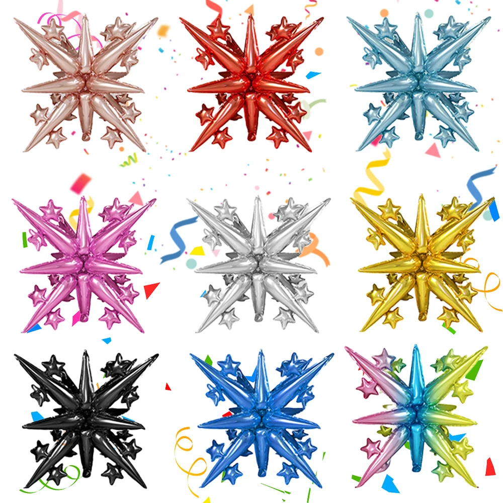 

Star Cone Balloons Rainbow Spike Balloon for Birthday Graduation Anniversary Party Chritsmas Decoration Supplies Helium Globos