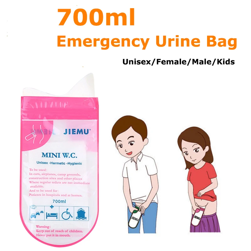 

4pcs/Pack 700ml Emergency Portable Car Urine Bag Vomit Disposable Handy Unisex Kids Using Outdoors Mini W.C Vomiting Bag