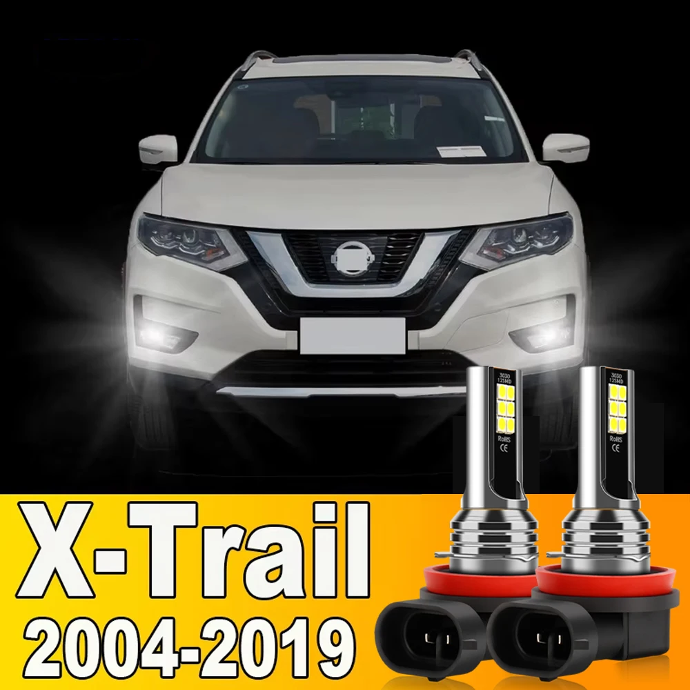 

2x LED Front Fog Light Bulb Accessories For Nissan X-Trail X Trail T30 T31 T32 2004-2019 2007 2008 2012 2013 2014 2015 2016 2017