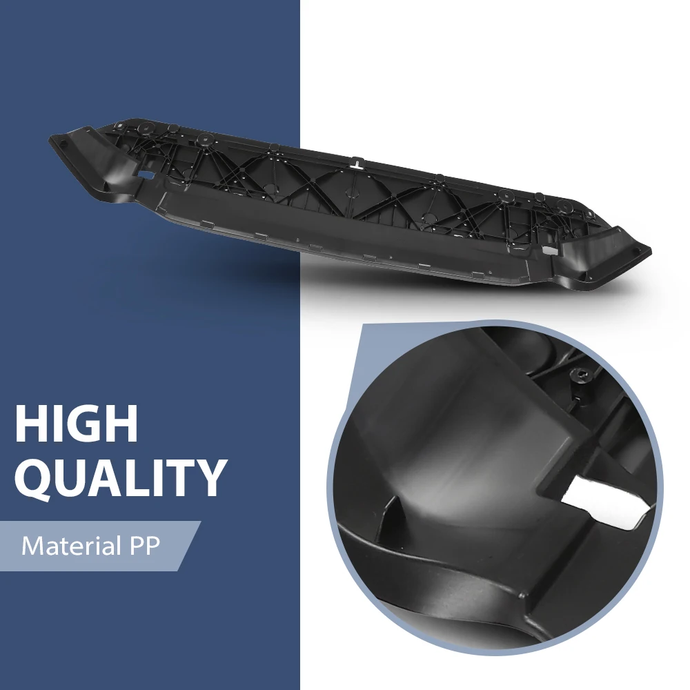 แผ่นกันกระแทกใต้ท้องเครื่องยนต์ด้านหน้า 8W0807611A สำหรับ Audi A4 ปี 2017-2020 สีดำใหม่ ผลิตจากพลาสติก PP ป้องกันใต้เครื่องยนต์และกันโคลน