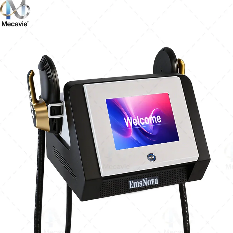 Mecavie Professional Body Sculpting Device 6500W Muscle Stimulator 2 Handles Non‑invasive Body Shaper for Abdomen ButtocksBeauty