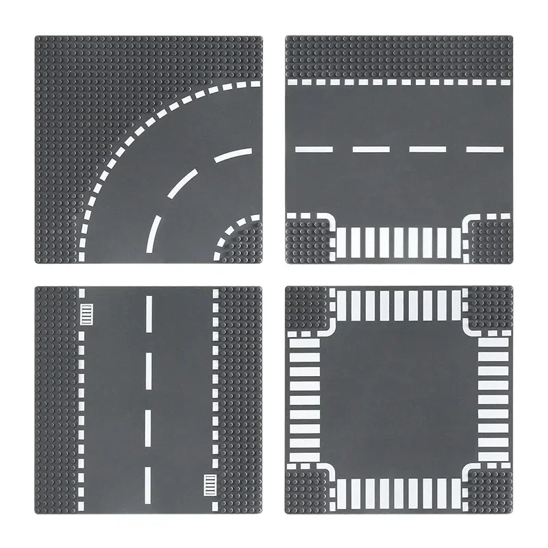1pc City Road Street Grondplaat 32*32 Bouwsteen Bouw Road Figures Montage Bouwstenen Vakantie Speelgoed Voor Tiener - afbeelding 2