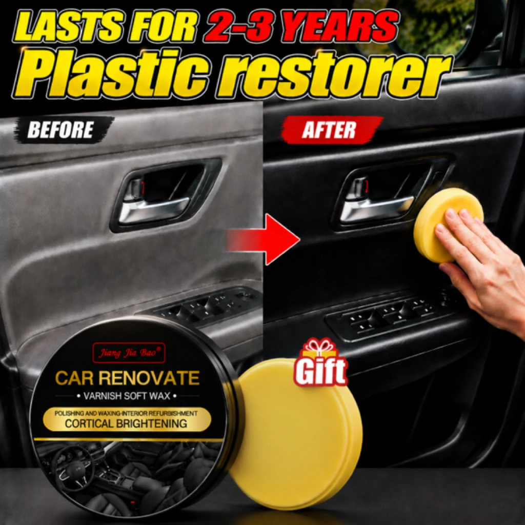 Car Plastic Restorer Back To Black Gloss Auto Interior Leather & Panel Renewal Wax Coating Agent Auto Polish And Repair Coating