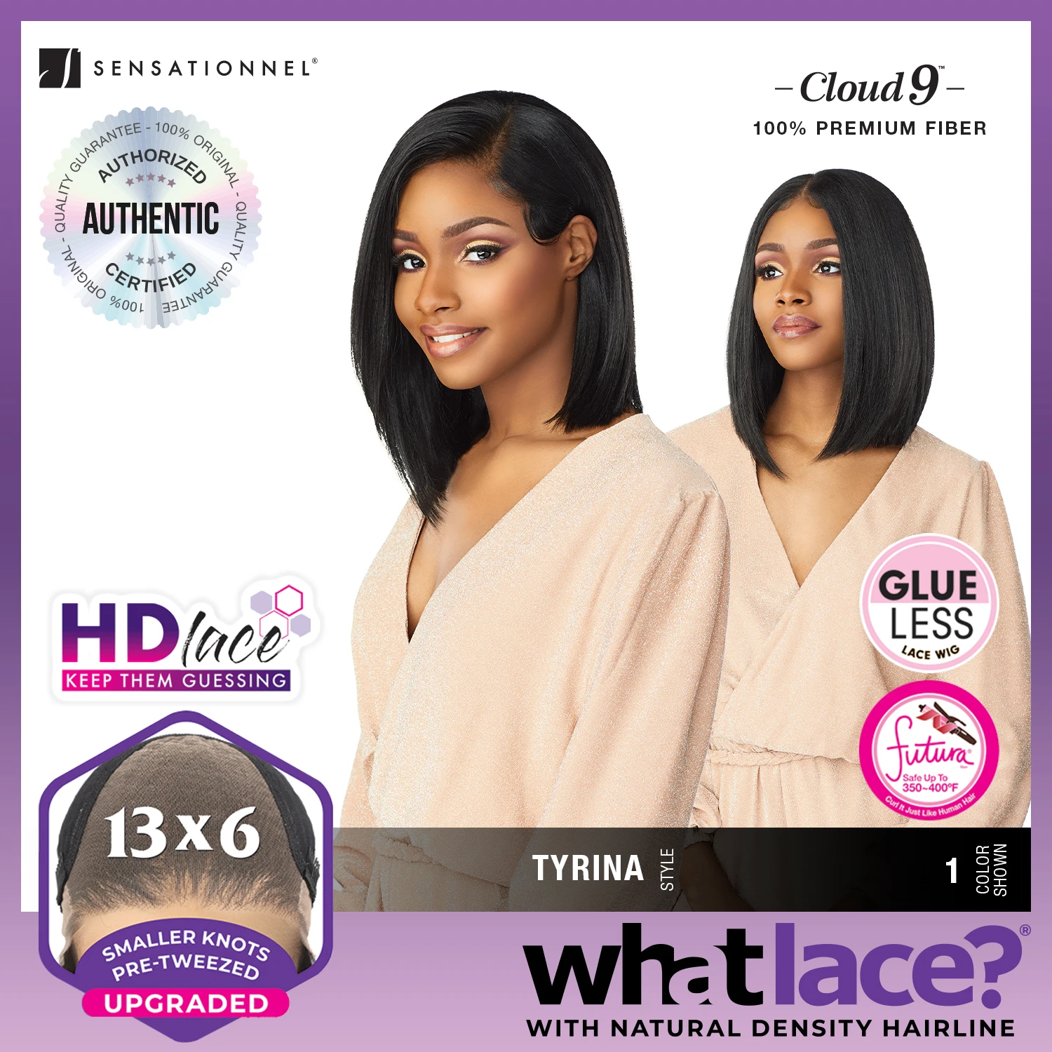 شعر مستعار بدانتيل أمامي عالي الدقة ، سحابة 9 ماذا ، 13 × 6 ، تيرينا ، طبيعي ، خط شعر منتوف مسبقًا ، تجعيد ناعم ، غير مرئي