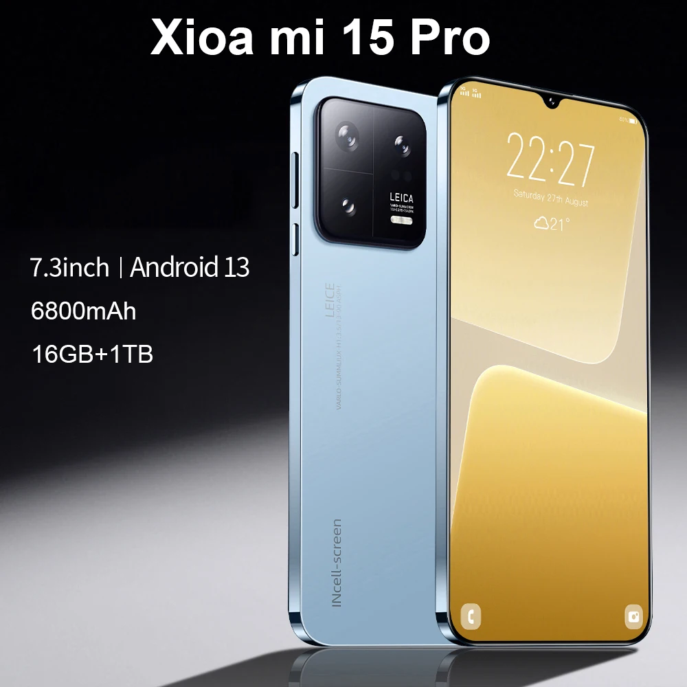 Original Mobile Phones Deals Xioa mi 15 Pro Smartphone 7.3 inch Full Screen 4G 5G Cell Phone 6800mAh Brand New Phones Global