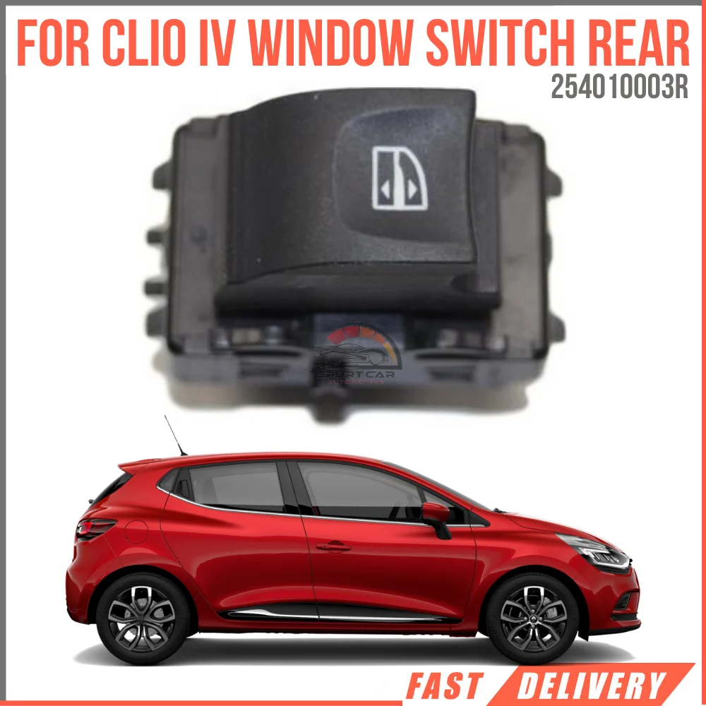 For CLIO IV DACIA DOKKER LODGY LAGUNA III (07-)MEGAN III (08-) WINDOW SWITCH REAR R/L ( 4 FIS) OEM 254010003R super quality high