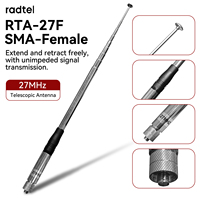 Radtel RTA-27 CB Antenna 27MHz High Gain Telescopic  SMA Female BNC for Radtel RT-860 RT-880 UV-K5 Iradio UV-88 UV-98 Plus Radio