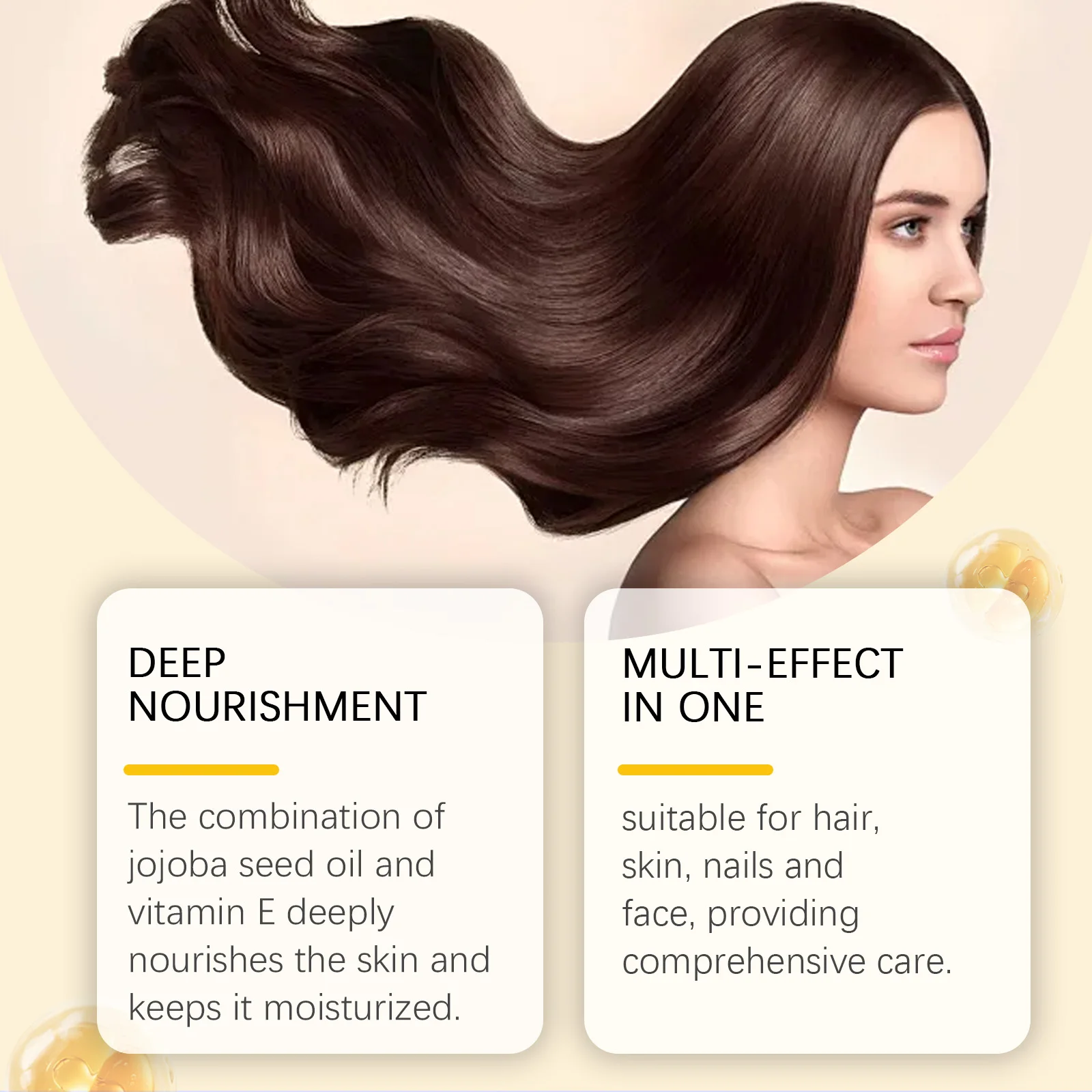 Aceite corporal con vitamina E, Triple cuidado del cabello, piel de uñas, piel seca, nutritivo, hidratación corporal completa, suavizante, cuidado corporal, aceite esencial de Spa