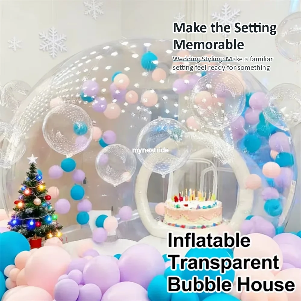 Gpp2727 Domo Inflable Transparente | Tienda de Campaña - Dale a tu boda un detalle que vale la pena admirar - Forma Redondeada y Elegante: Sueña con ella