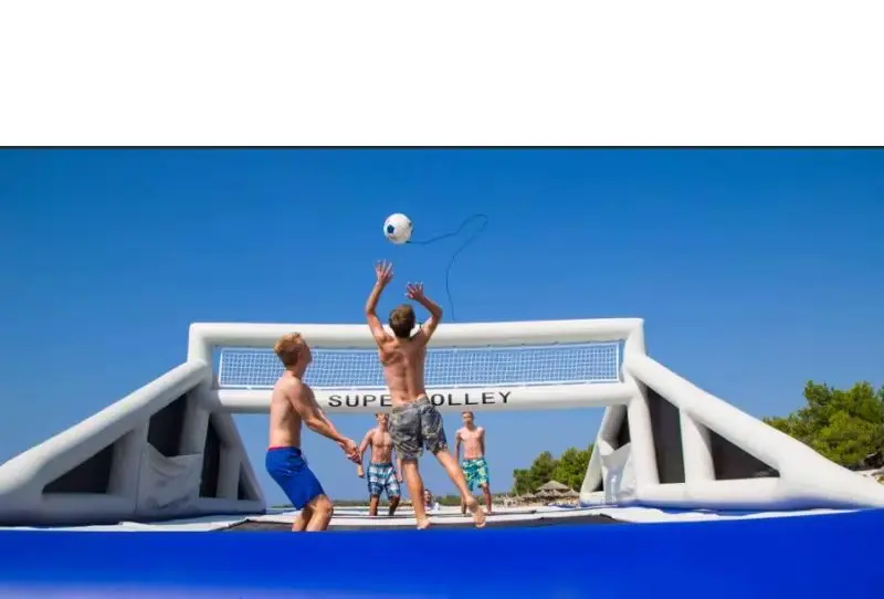2026Custom-Size Inflatable Floating Volleyball Court Water Sport Game for Pools and Beacheswoniu